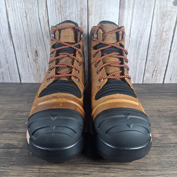 Wolverine The Torque Durashocks Carbonmax 6" Work Boot Brown Men's Sz 9.5 (VGC) - Picture 2 of 9